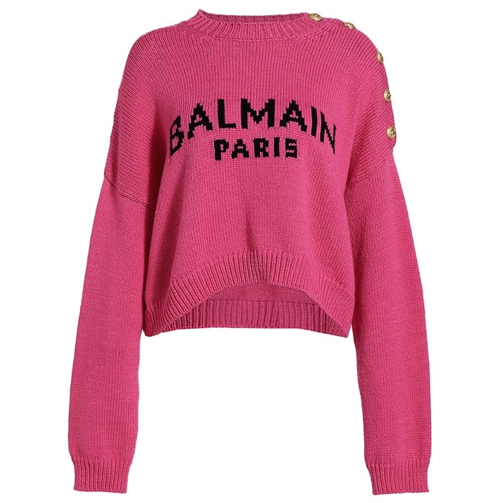Balmain Knit with Gold Buttons
